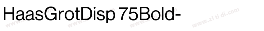 HaasGrotDisp 75Bold字体转换